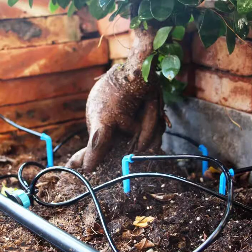 Ogród 4/7mm do 3/5mm wąż automatyczny System nawadniania kropelkowego zestaw do łokcia emiter doniczkowa do domu Bonsai szklarnia