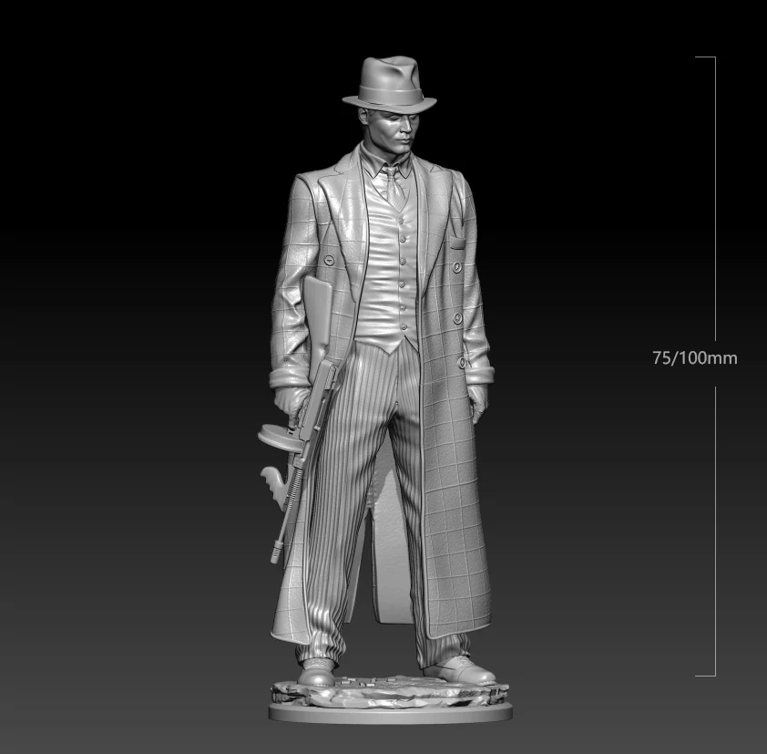1/24 75mm 1/18 100mm Resin Model Kits Gangs Man Unpainted Figurine Sculpture No Color RW-729