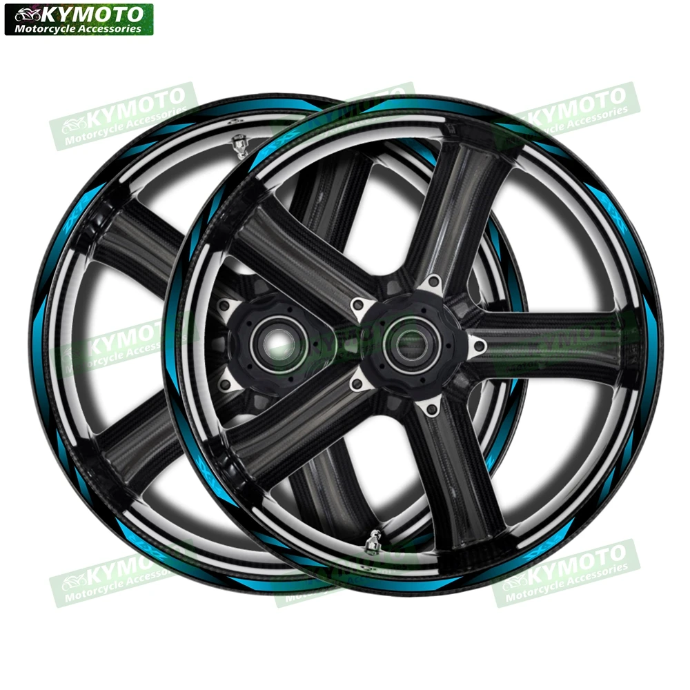 

Аксессуары для мотоциклов ZX-7R ZX7R, 17-дюймовые наклейки на передние и задние колеса, модифицированные ступицы, водонепроницаемые светоотражающие наклейки на обод колеса