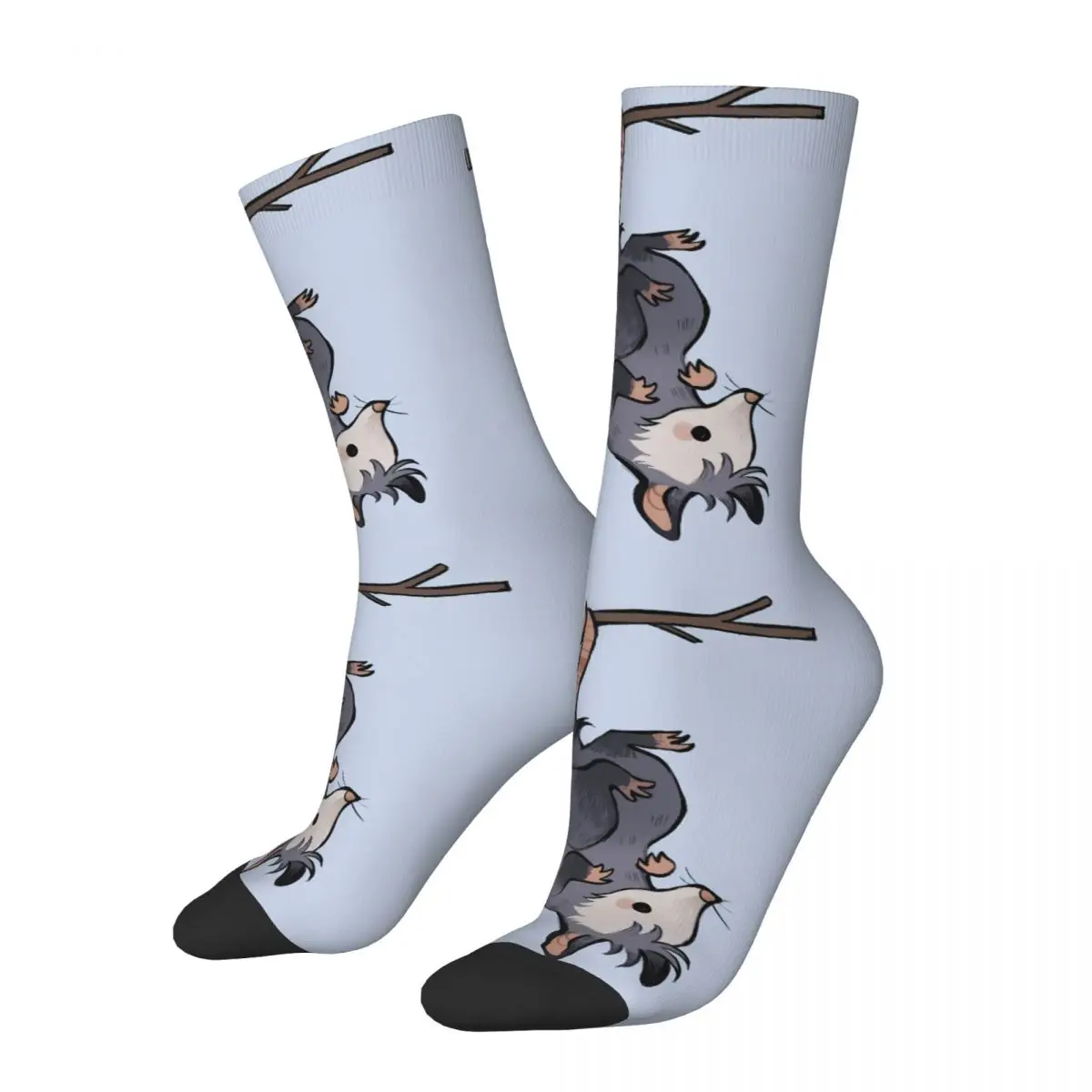 

Hip Hop Vintage Unique Crazy Men's Socks Opossum Cute Animal Unisex Harajuku Pattern Printed Happy Novelty Crew Sock Boys Gift