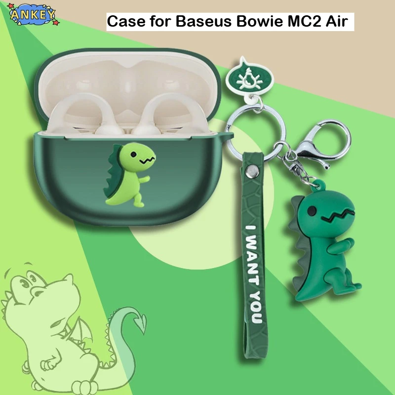 Étui pour Baseus Bowie MC2 Air, coque de protection en silicone, motif astronaute mignon, pour écouteurs Bluetooth, coque pour écouteurs