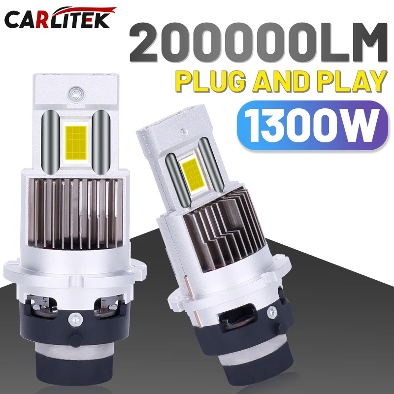 D2S D4S 1:1 Led Headlight HID D1S D3S D1R D3R Kit Xenon LED Bulbs Retrofit Kit 1300W D2R D4R Car Lamps Auto Light CSP CANbus 12V