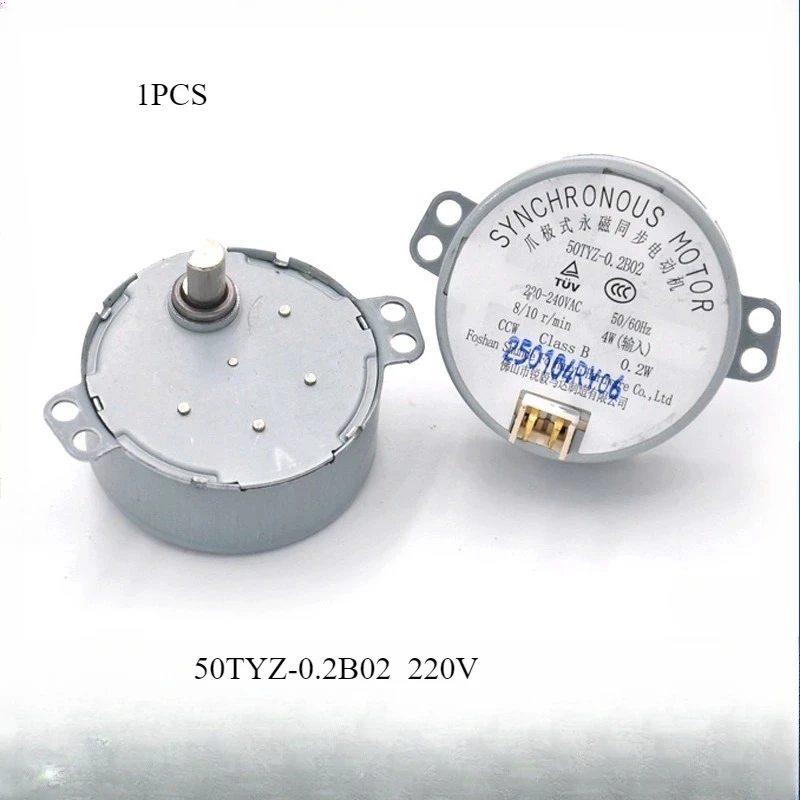 1PC for Ruiyi Motor Heater Claw-Pole Permanent Magnet Synchronous Motor 50TYZ-0.2B02 / 220V Low Speed