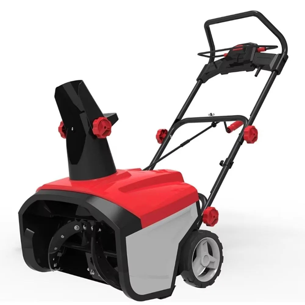 VERTAK 2000W Electric Snow Thrower with Wheels, VDE Plug, Corded DIY Snow Blower for European Driveway & Walkway