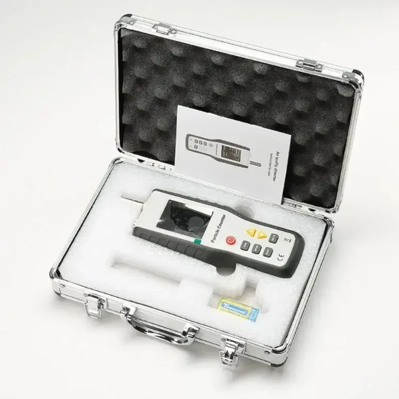 

2026 Hot SellSix-channel Particle Size 0.3, 0.5, 1.0, PM2.5 PM10 Detector Dust Particle Counter Free Workshop Air Quality Partic