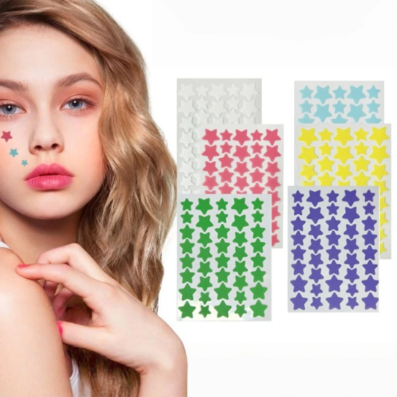 7/8/10/14/16 ورقة ملونة ستار حب الشباب التصحيح غير مرئية حب الشباب غطاء بثرة التصحيح تحسين النساء الجلد الغروانية المائية حب الشباب أدوات العناية