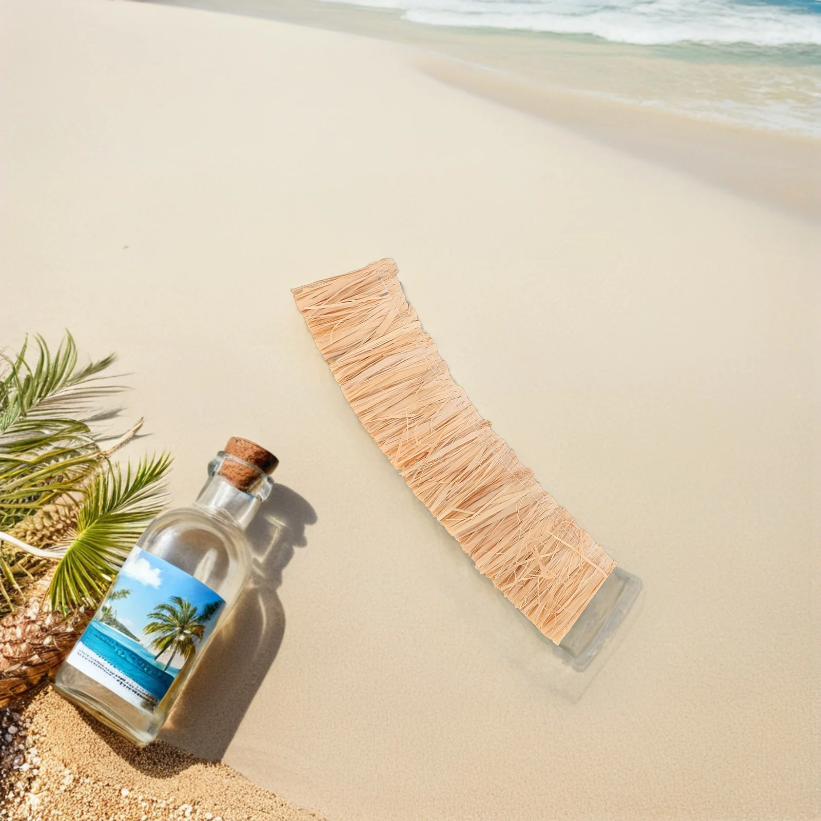 9개입 미니어처 초가지붕 재료 20x5cm 미니어처 초가지붕 롤 사실적인 짚 지붕 공예용 디오라마 및 소형 짚