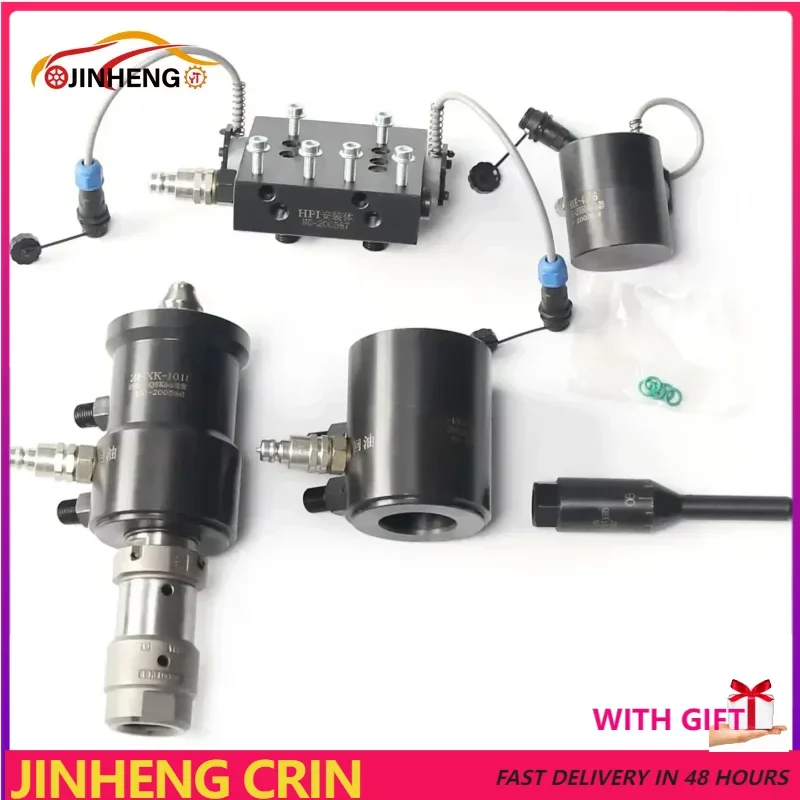 

Diesel Common Rail Injector Adaptor Oil Return Collector EUI EUP Test Kits for CUMMINS HPI X15 Q60