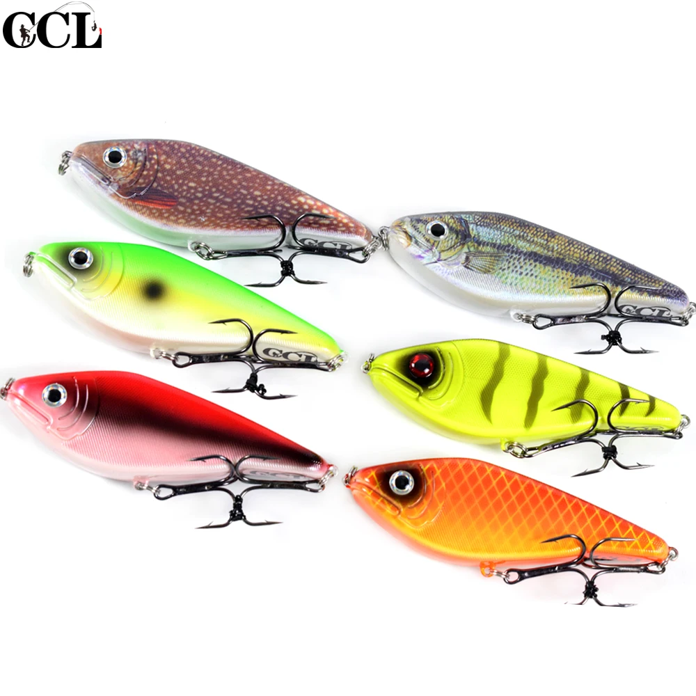 CCLTBA-طعم صيد Jerkbait ، طعم صناعي مثالي لصيد المسكي أو الرمح ، 3.5 بوصة ، 26 جم #6