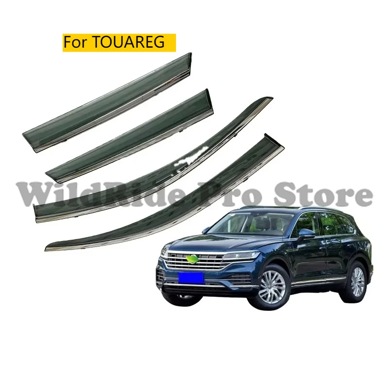 

Auto Window Rain Guard Sun Shield Vent Deflectors Visor Shade Car Door Window Visors for TOUAREG