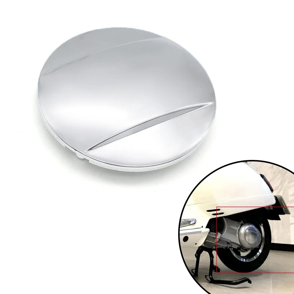 Motorcycle Plastic Plating Sliver Round Side Transmission Cover For GTS GTV 250 300 2013 2014 2015 2016 2017  Accesorios Moto