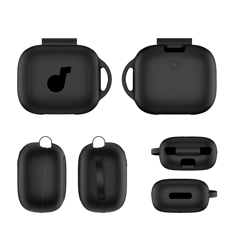 ตัวครอบผิวเคสชาร์จด้วยเคสโทรศัพท์กันกระแทกคาราบิเนอร์กันรอยขีดข่วนกันตกสำหรับ Anker Soundcore ฝาครอบเคส C30i