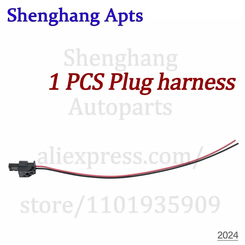 2 Pin Flat Connector Pigtail Plug 4F0973702,4F0973702A,07P973702 For Temperature Sensor Astern Radar Sensor For Audi VW Porsche