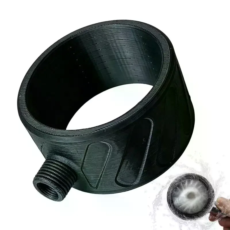 1Pcs Circular Flushing Massage Sprayer Men Shower Nozzle High Pressure Spiral Nozzle Pet Foot Wash Tool Bathroom Shower Head view 4
