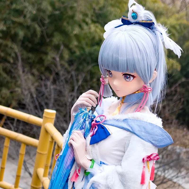 قفل عقال كامل مصنوع يدويًا حسب الطلب لشخصية اللعبة Kig Cosplay Kigurumi قناع الراتنج أقنعة Kigurumi أنيمي اليابانية
