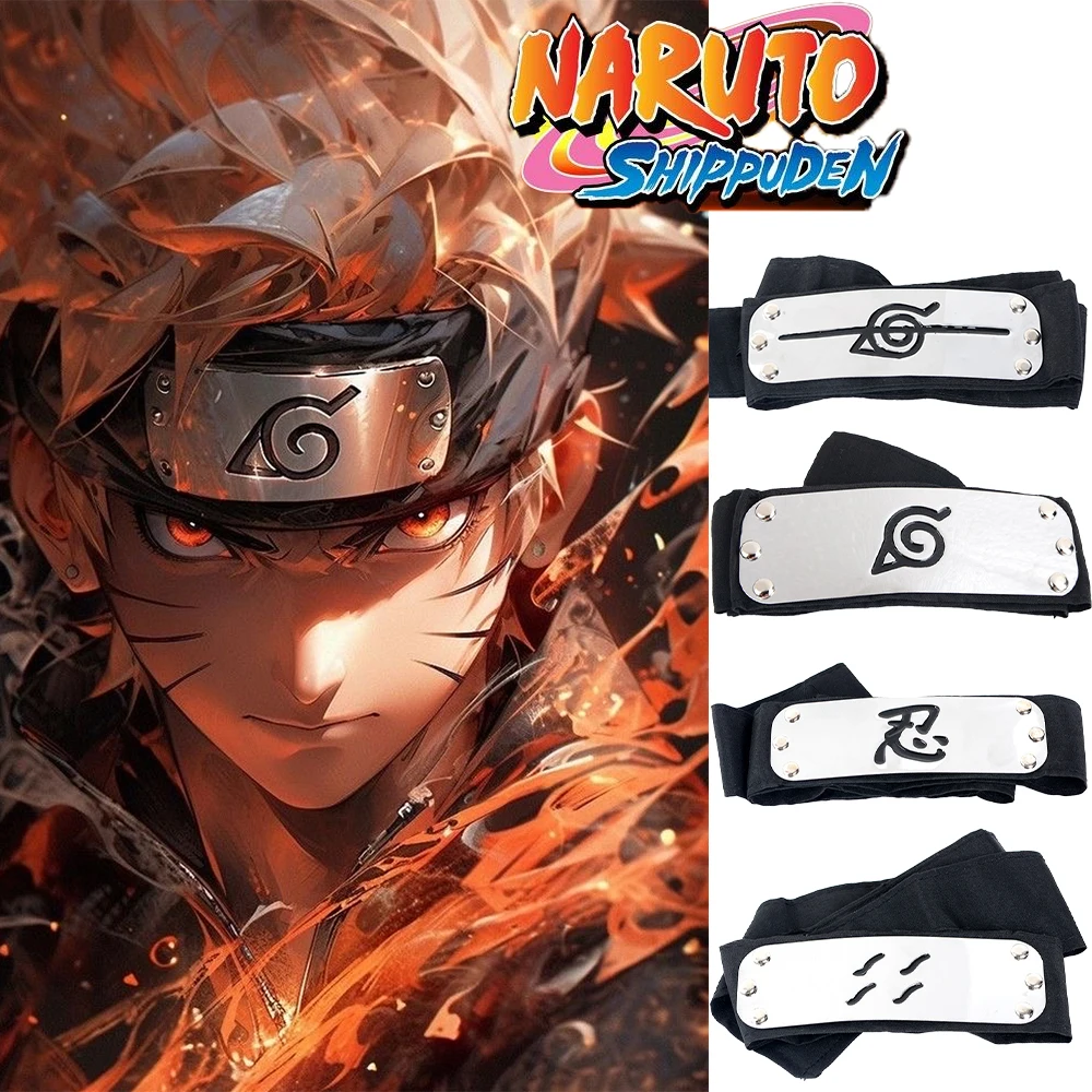 Ninja Headband Rebel Leaf Naruto Anime Cosplay Forehead Protector Coslapaly Anime Peripheral Headband Toys Cos Gift