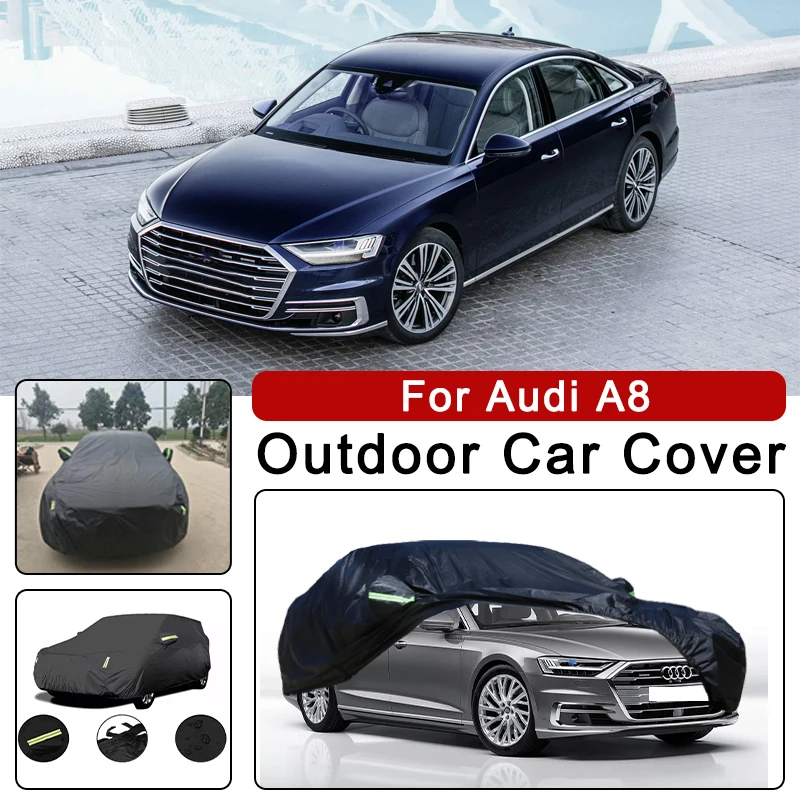 

Автомобильный чехол для Audi A8 — защита всего тела на открытом воздухе, водонепроницаемый, пылезащитный, термостойкий, всесезонные внешние аксессуары