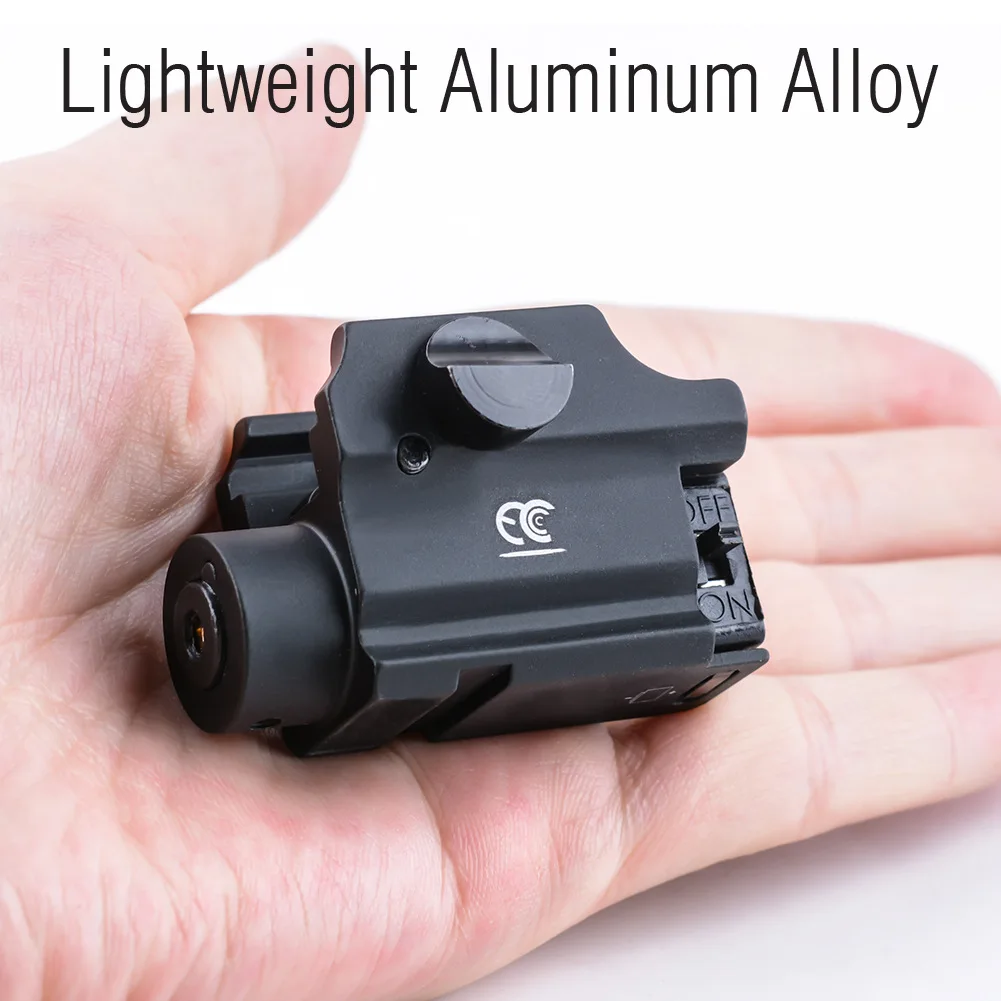 Mini Tactical Outdoor Red Green Laser Underhung Universal Guide Flashlight Security Patrol Defense Lighting Flashlight