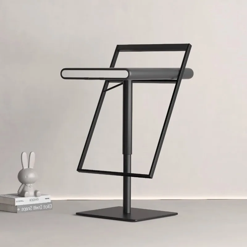 Stainless steel rotating, bar chair, island chair household high chair, hotel front desk modern and simple, lift bar chair
