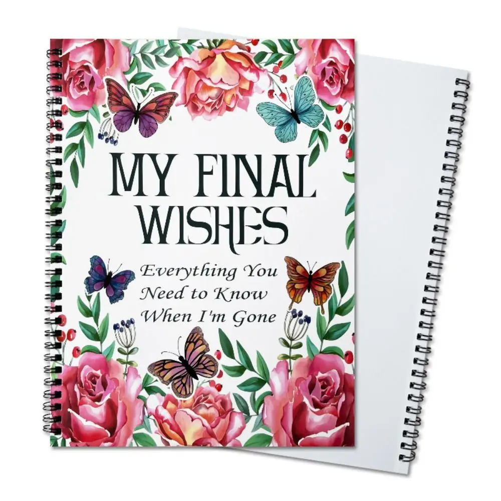 Stress-Reducing End of Life Planner MY FINALWISHES Everything You Need to Know When I'm Gone Legacy Planning Notebook