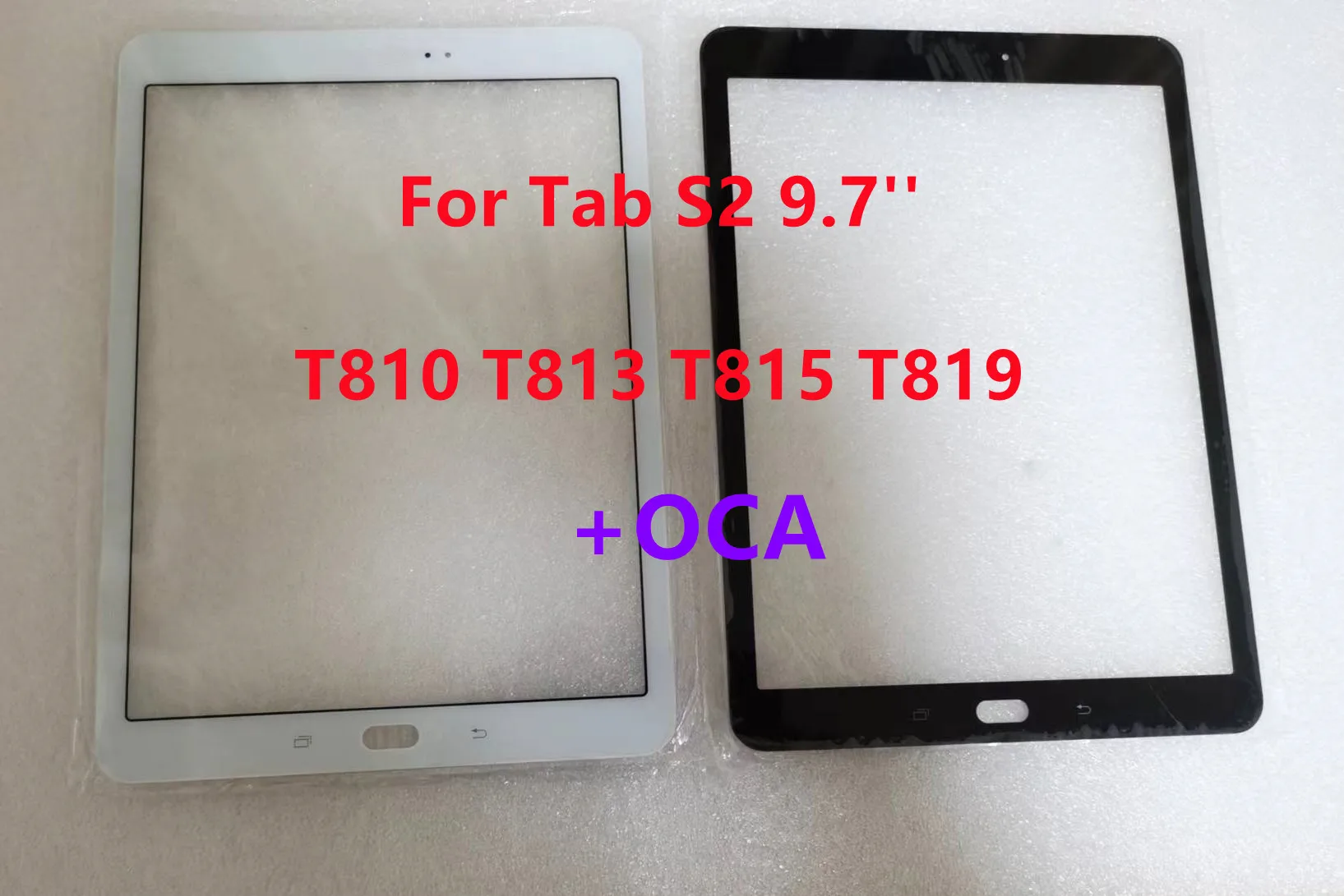 For Samsung Galaxy Tab S2 9.7 SM-T810 SM-T813 SM-T815 T817 T819 T810 T815 Touch Screen Front Glass + Laminated OCA 100% Test