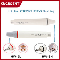 Dental Ultrasonic Piezo Scaler Handpiece LED Handle Teeth Scaling Cleaning HW-3H HW-5L Fit for WOODPECKER EMS Dentistry Lab Tool