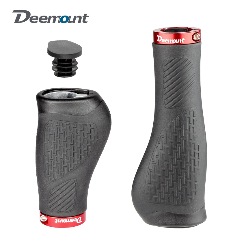 Big Hand Grips MTB Handlebar End Folding Bicycle Long Short Swivel Bar Casings W/ Concealed Lock Ring TPE Streamlined Palm Rest