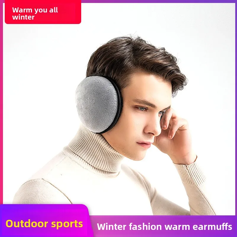Extra Large Winter Ear Muffs Thick Warm Fleece Earmuffs Korean Style Ear Warmer Hat for Men Women Cold Weather