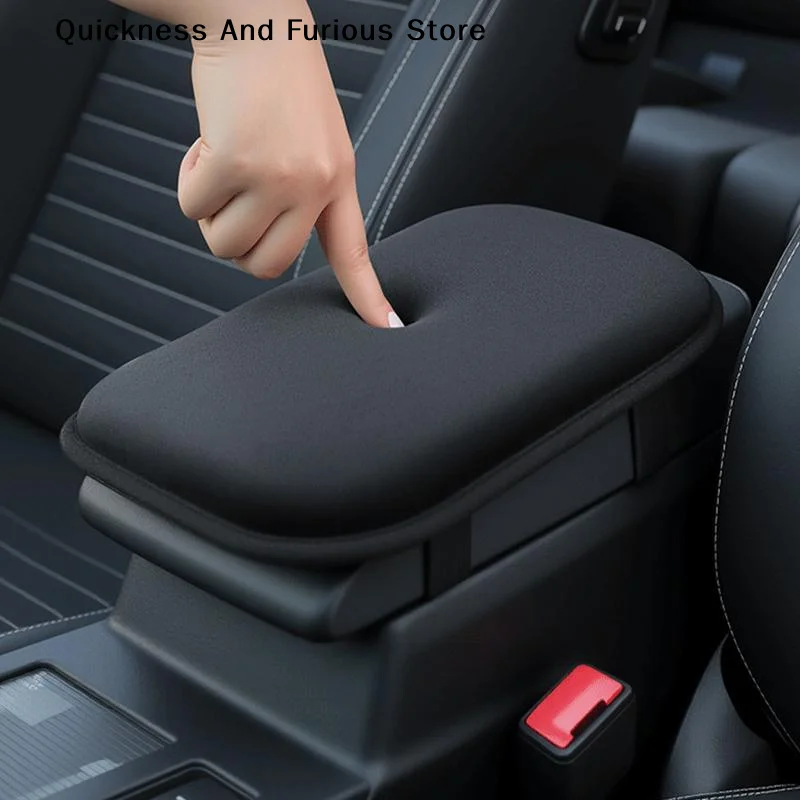 【MO】Car Armrest Cushion Booster Pad Central Armrest Box Plush Pad Protection Cover Anti Scratch Universal Heightening Pad