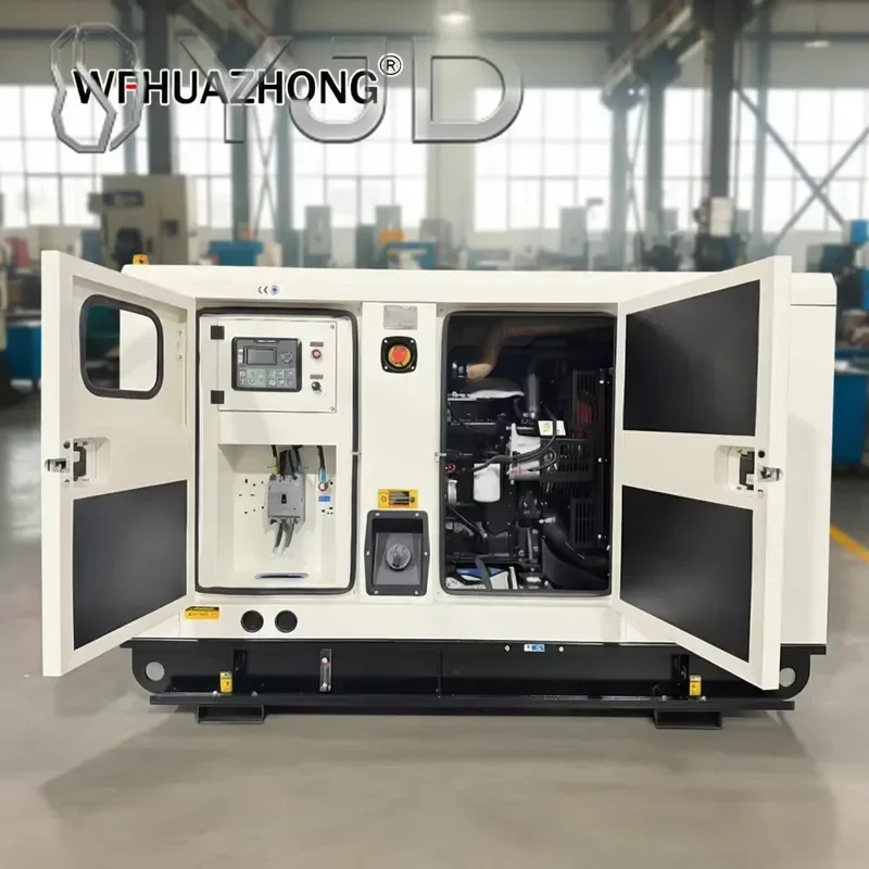 Reliable 20kW 30kW 40kW 50kW Three-phase Four-wire 12V DC Electric Start Water Cooled Silent Diesel Generator Set ATS Type