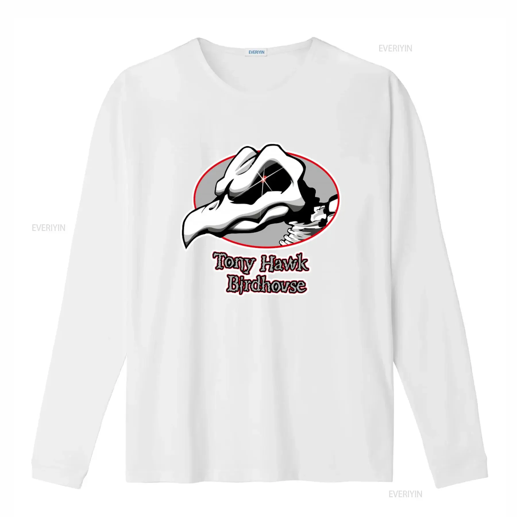 BIRDHOUSE TONY HAWK Print T Shirt Stylish Unique Design for Skateboarding Fans vintage Washed homme Versatile Casual - view 4
