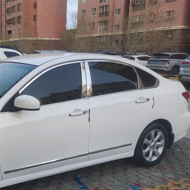 

WELKINRY For Nissan Bluebird Sylphy G11 2nd Gen 2006-2012 Car Window Middle B Column Pillar Upper Trim For Almera G15 2013–2018