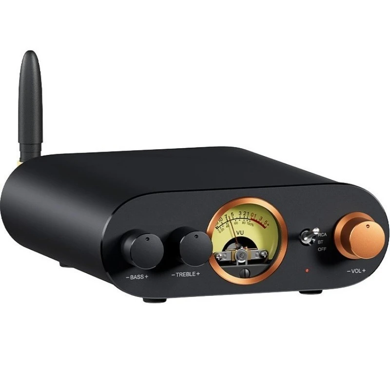 

MC101 Bluetooth digital power amplifier hifi household small VU table TPA3116 power amplifier