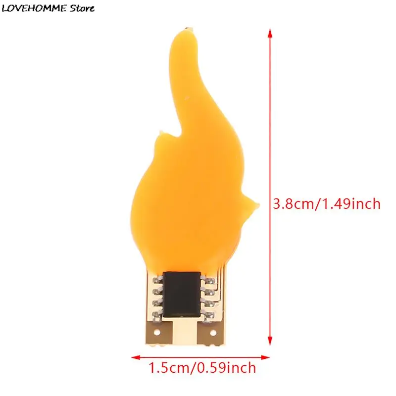 LED 필라멘트 Cob 플래시 촛불 에디슨 1900-2200K 다이오드 조명 장식 전구 액세서리, DIY 레트로 촛불 조명, 1 개, 3V