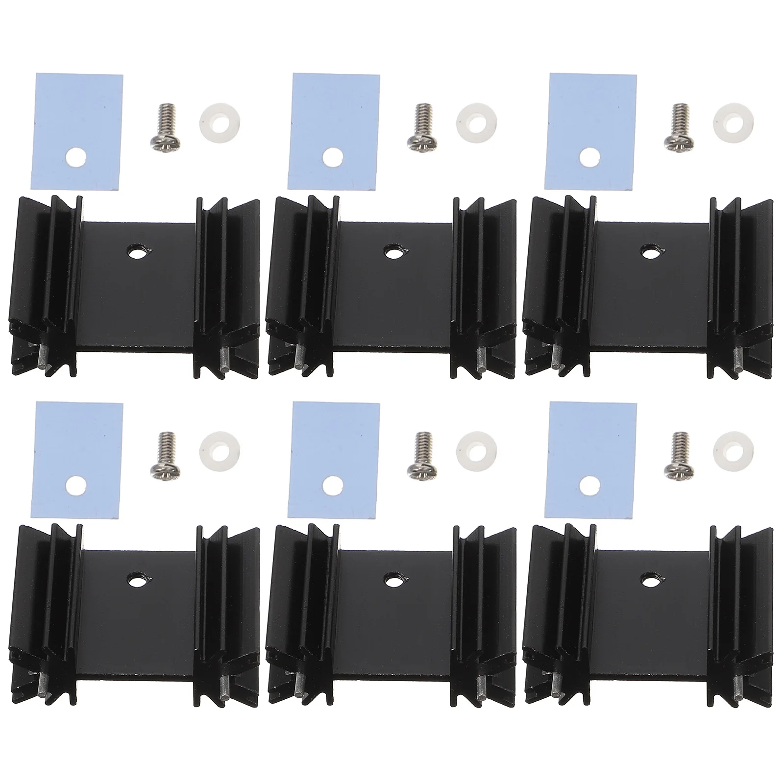 

1Set Heat Sink to-220 Aluminum Electronic Radiator Cooling Fin Metal Heat Dissipation Cooler Heating Sink