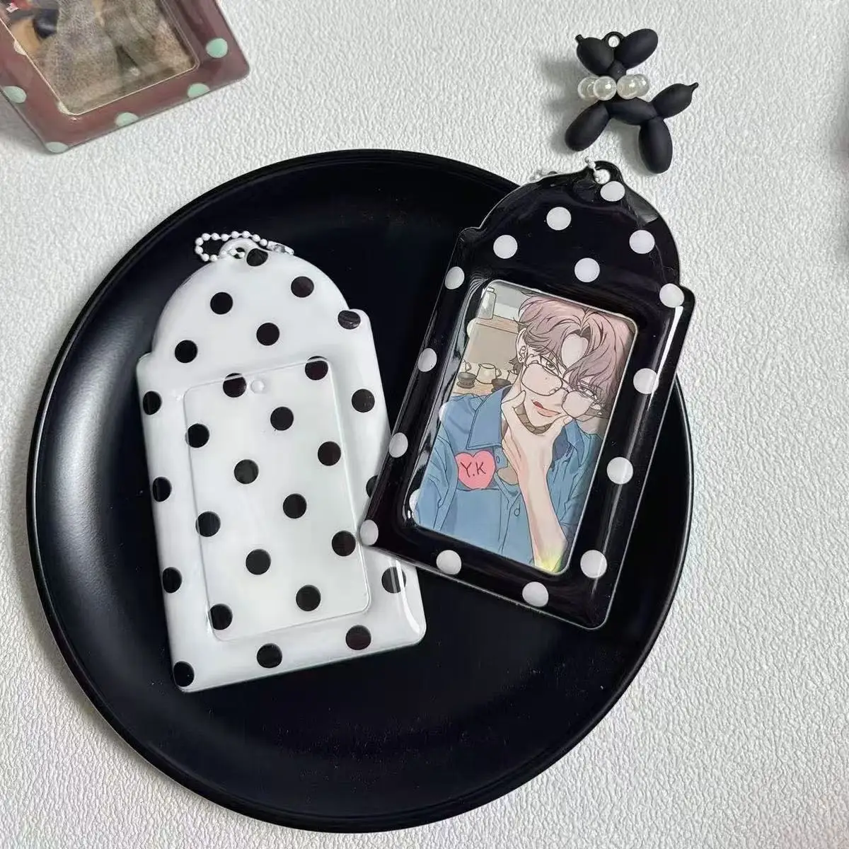 INS Card Holder Kpop Idol Photocard Holder Keychain Idol Photo Cards Protector Sleeve Photo Display Pendant Cards Cover