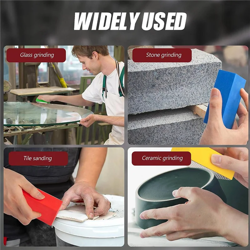 

【Popular】8Pack Diamond Hand Polishing Pads For Sanding Ceramics Glass Tile Concrete Stone Marble Granite, 60, 100, 200, 400