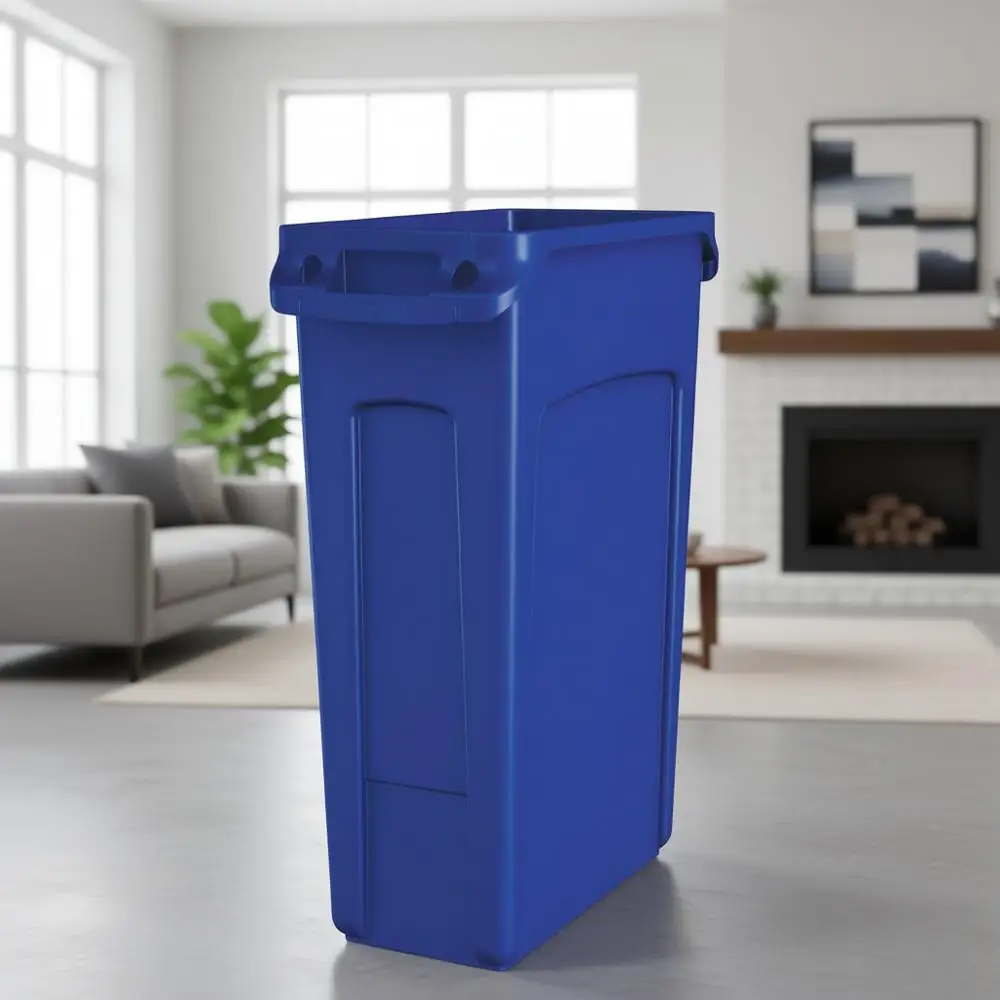 

Вентилируемый пластиковый контейнер для переработки отходов объемом 23 галлона для кухонь, классов и офисных помещений