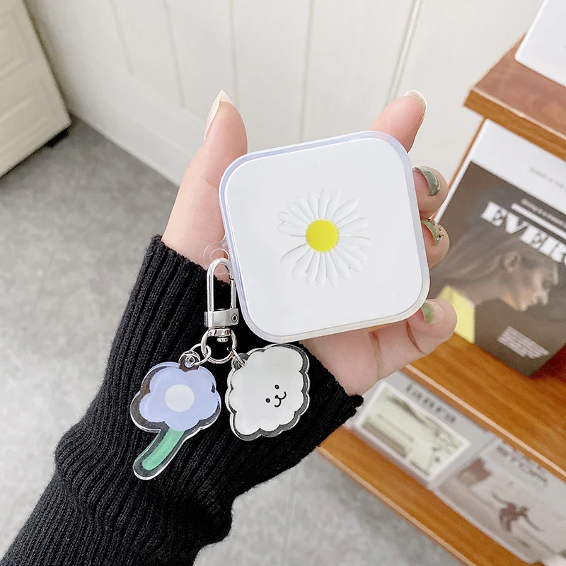 ل QCY T13 حالة لطيف الحب سماعة غطاء مع المفاتيح لينة واضحة غطاء وقائي ل qcy t13 TWS علبة صندوق الهاتف