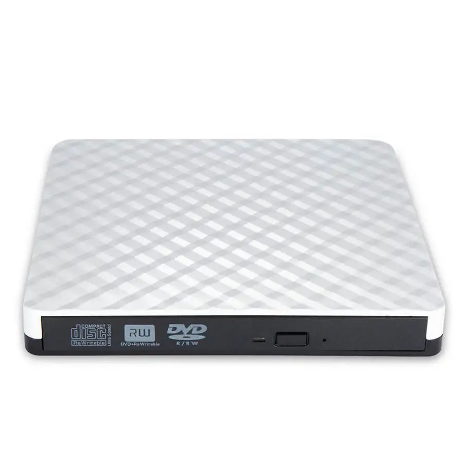 جديد USB 3.0 خارجي DVD الموقد الكاتب المحمولة CD DVD /-RW محرك الأقراص الضوئية الموقد الكاتب لنظام التشغيل Windows10/8/7 سطح المكتب المحمول