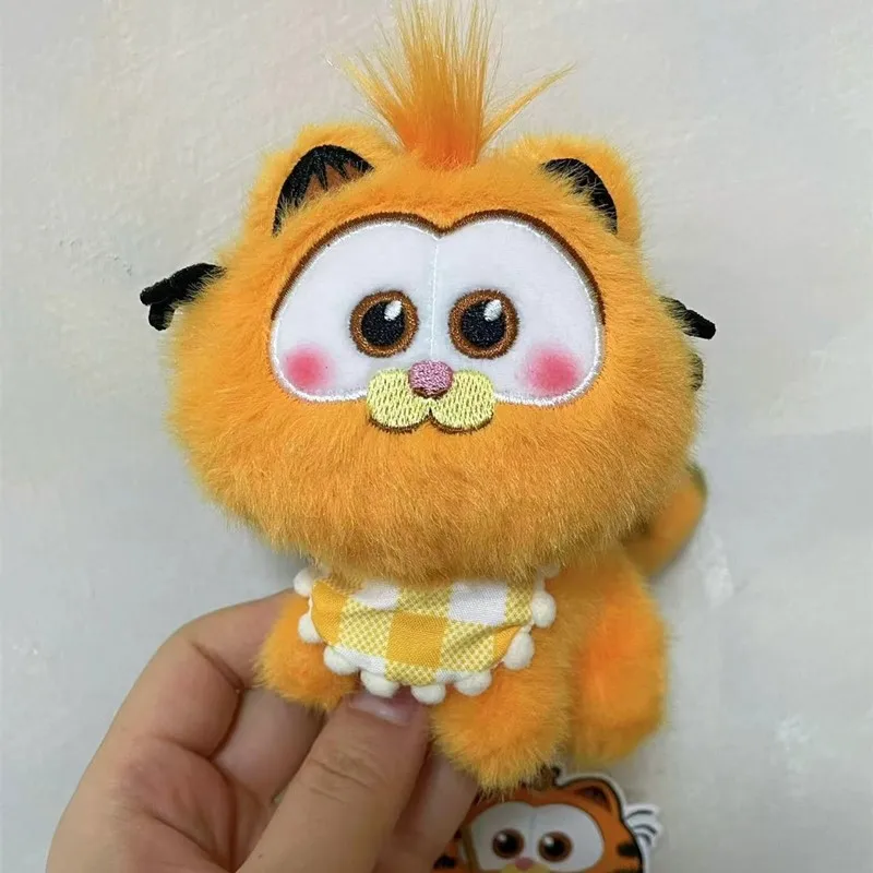 Gar Field Cute Cartoon Plush Cat Doll Keychain Kawaii Fluffy Stuffed Toy Backpack Pendant Periphery Car Accessories Holiday Gift