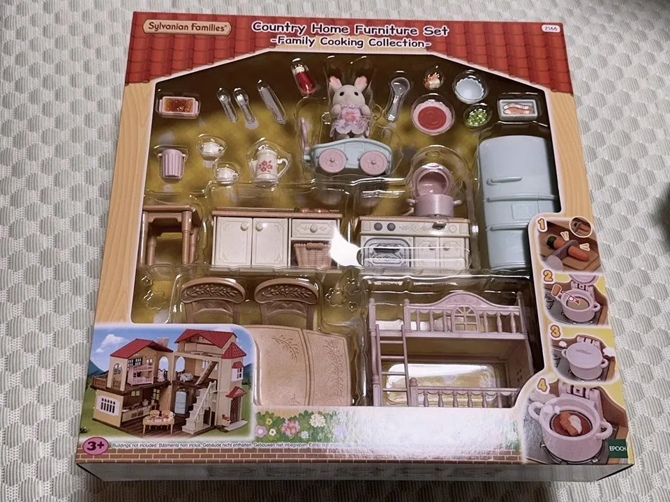 New Sylvanian Families Rural Furniture Series Action Figure Collectible Doll Anime Figures Room Decoration Families Gift Toys