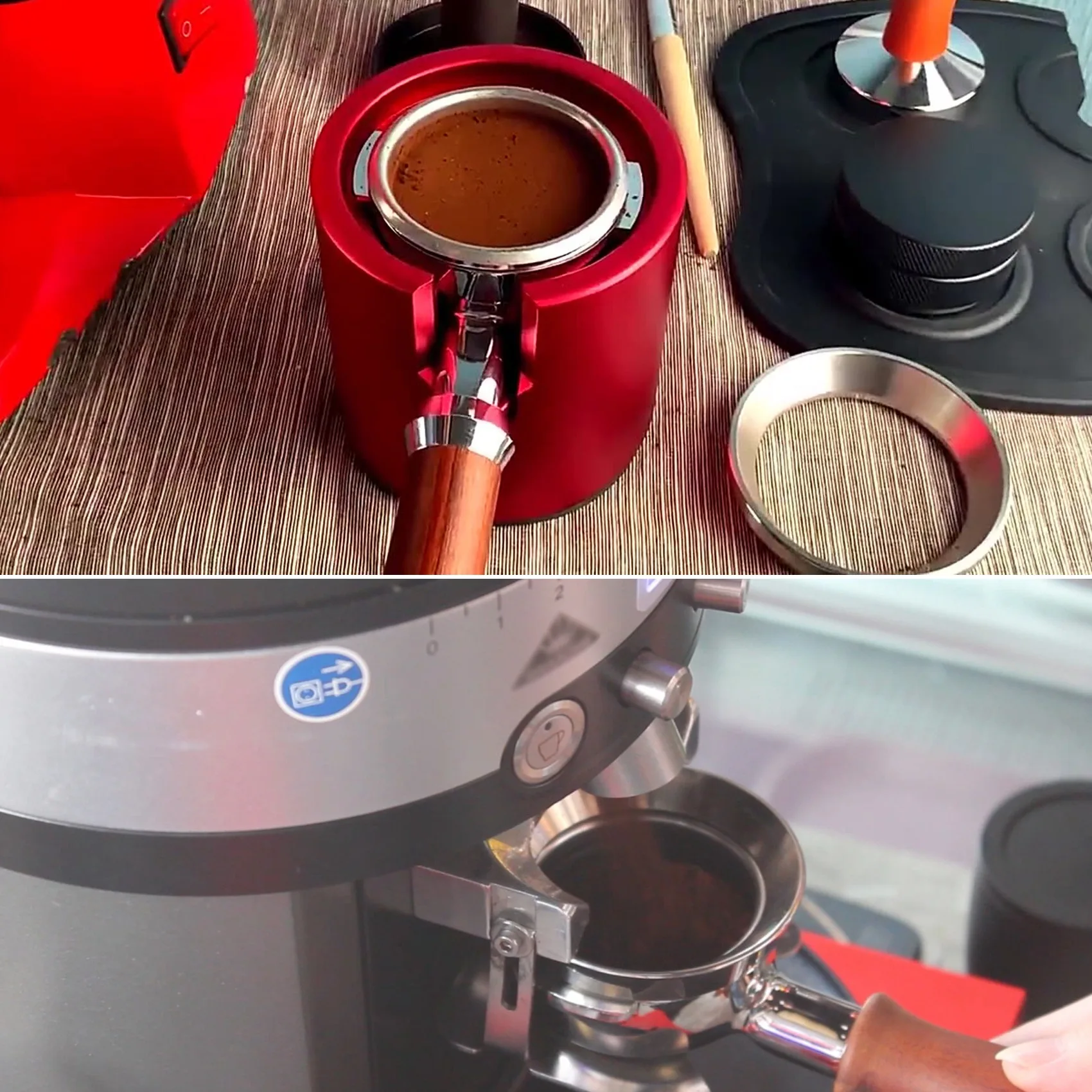 【EFFICIENT 】54Mm Stainless Steel Coffee Funnel Ring Powder Ring Anti-Fly Powder Coffee Machine Accessories