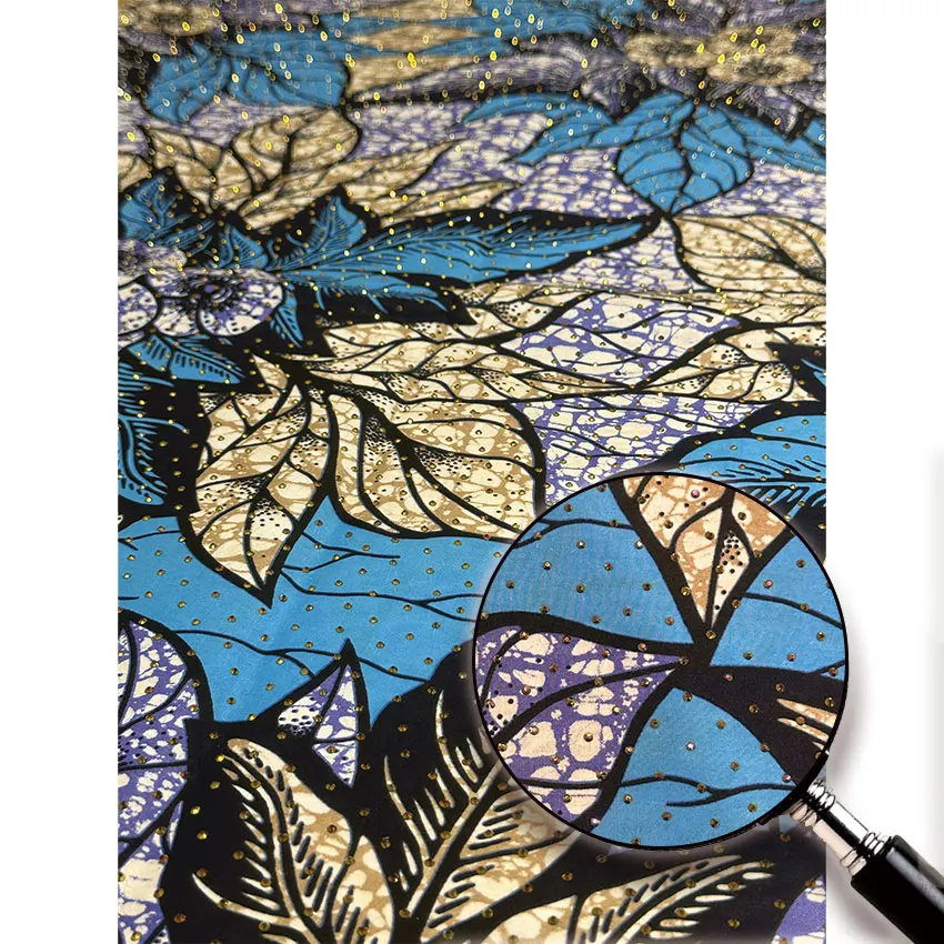 2025 뉴 스타일 나이지리아 스톤 왁스 프린트 원단 - 고품질 아프리카 왁스 프린트 원단 (패치워크, 의류 및 DIY용) Y7