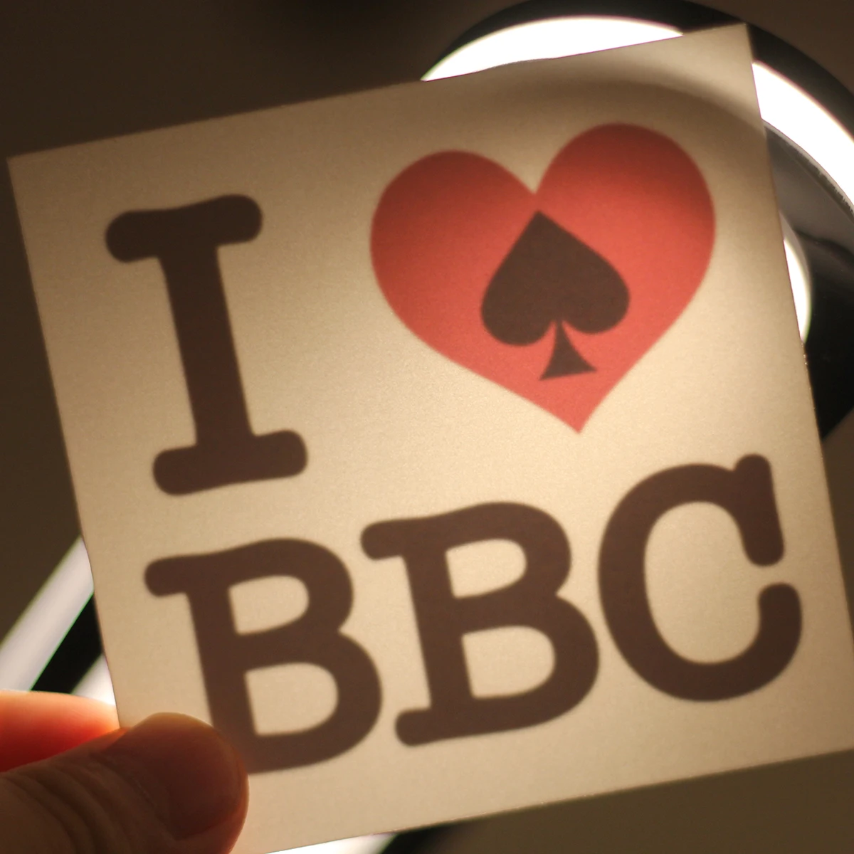 'I Love BBC' Jack of Spades Temporary Tattoos