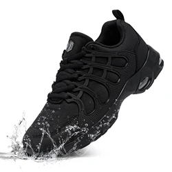 LARNMERN Men's Non Slip Chef Shoes Sports Shoe Casual Comfortable Walking Kitchen Breathable Air Cushion Wide Width Sneakers