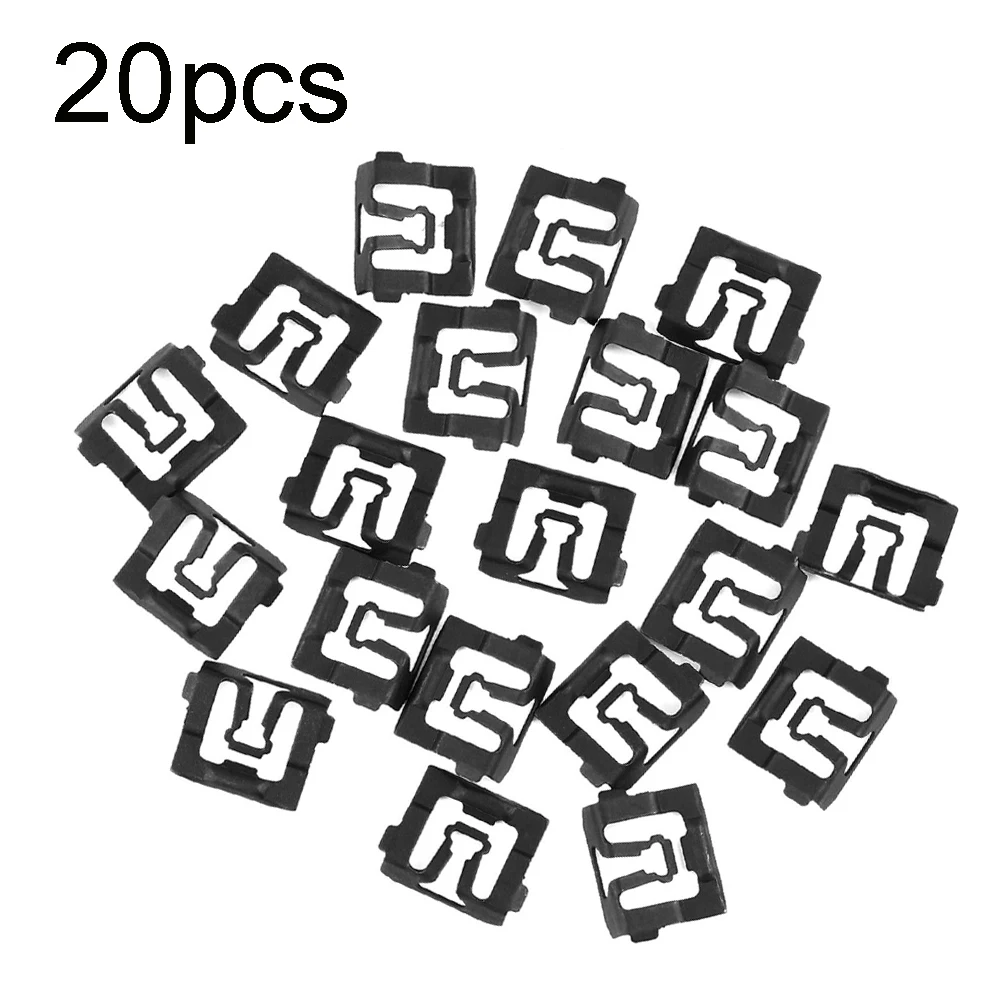 

20PCS Windshield Rear Glass Molding Trim Clips For Ford 64-93 C5ZZ6543413B Auto Fastener Clip Car Accessories