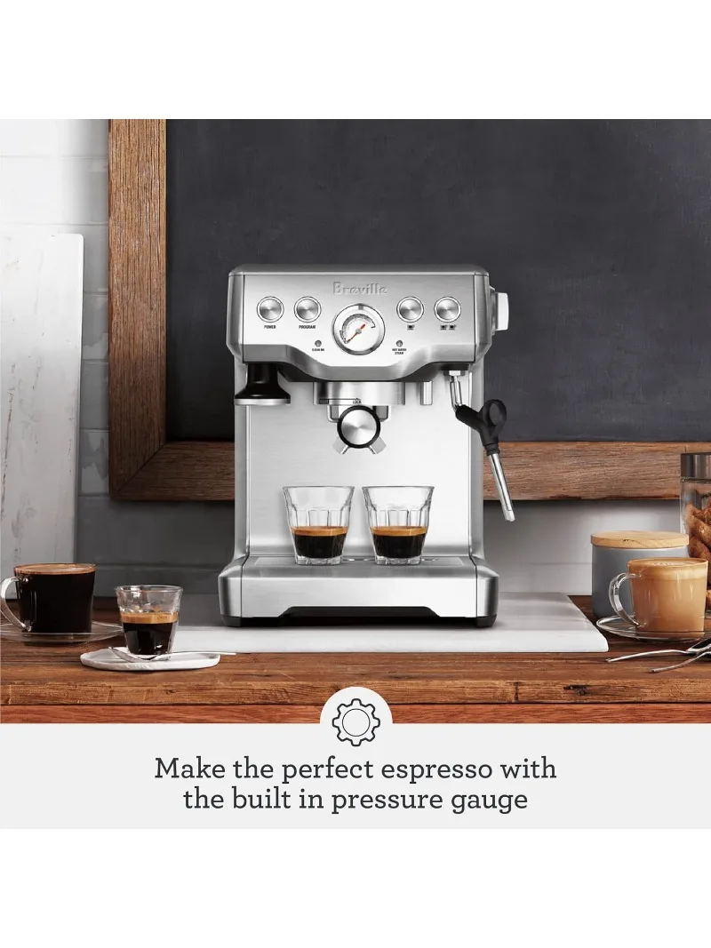 BES840XL máquina de Espresso con infusor, acero inoxidable cepillado