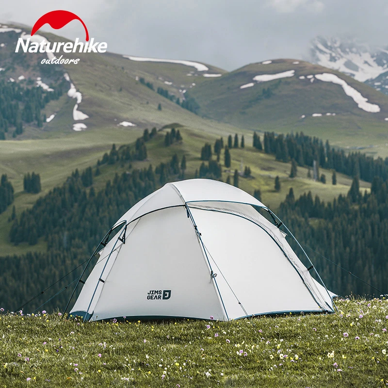 Naturehike Jims Gear Outdoor-Campingzelte für 1–2 Personen, 15D-Nylon-Silikonbeschichtung, ultraleicht, 4 Jahreszeiten, Wandern, Picknick, Reisen