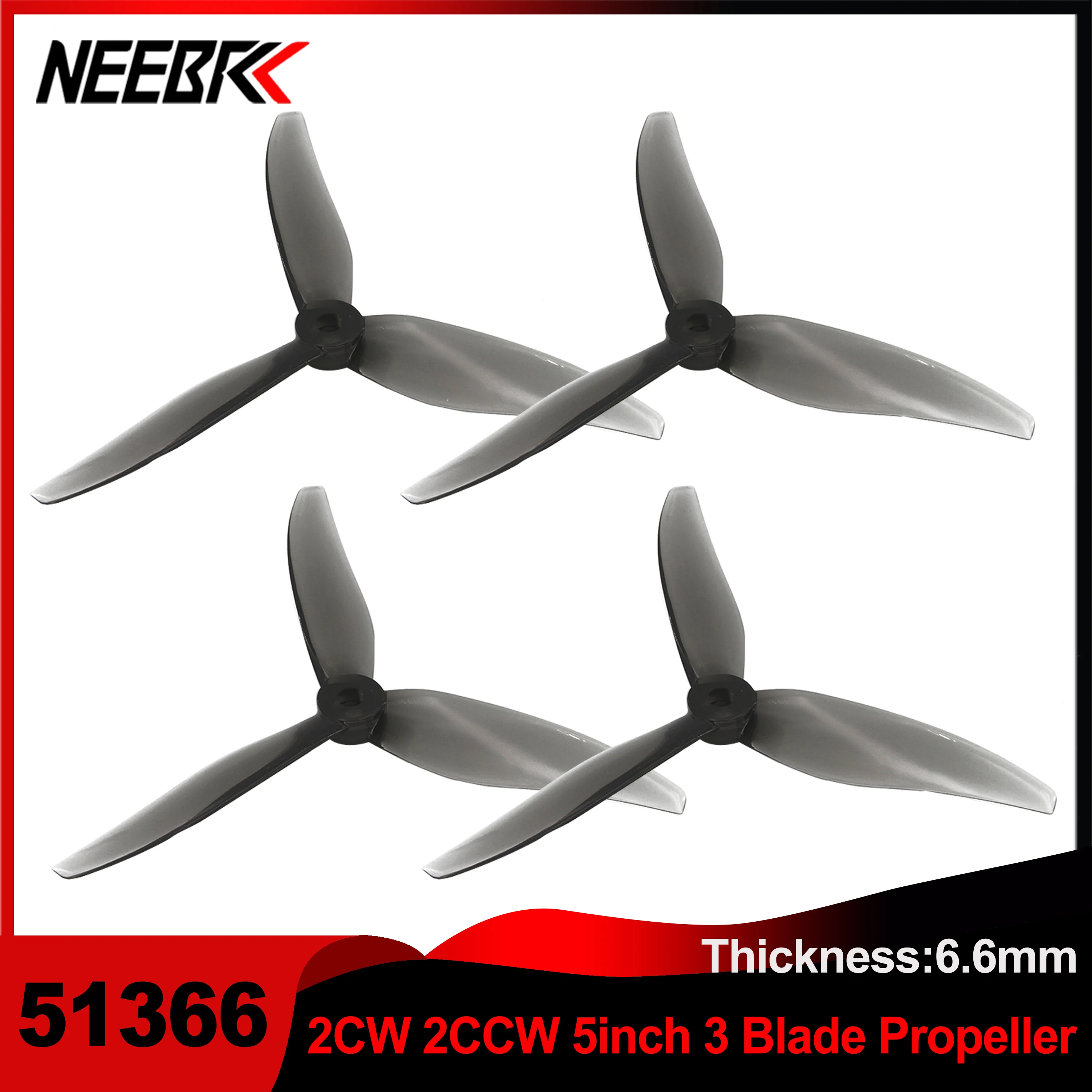 

2Pairs(2CW+2CCW) 51366 5 inch Props Propellers for RC Plane Dron fpv Racing Drones Brushless Motor dji Quadcopter Agricultural